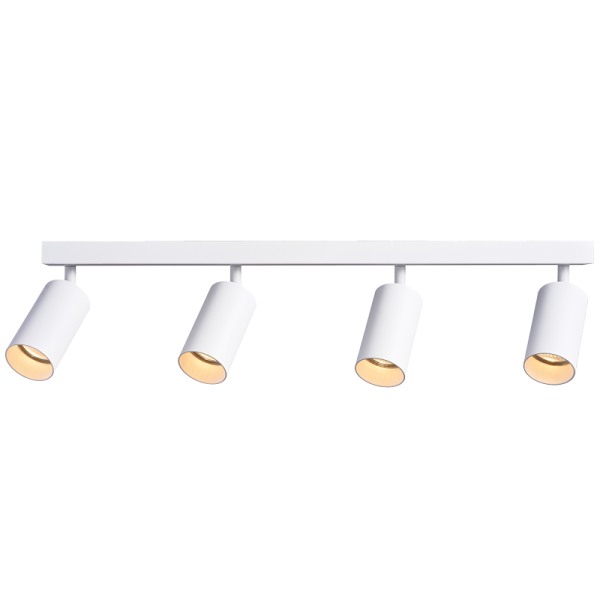 Tracon SPGU10MA4W Stropní nastavitelné bodové svítidlo, bílé 100-240VAC, 50Hz, 4xGU10, max.4x35W