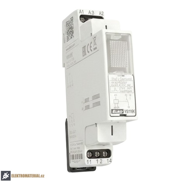 ELKO-EP 2257 VS116K/bílá Pomocné relé 1x16A přepínací, AC 230V, AC/DC 24V