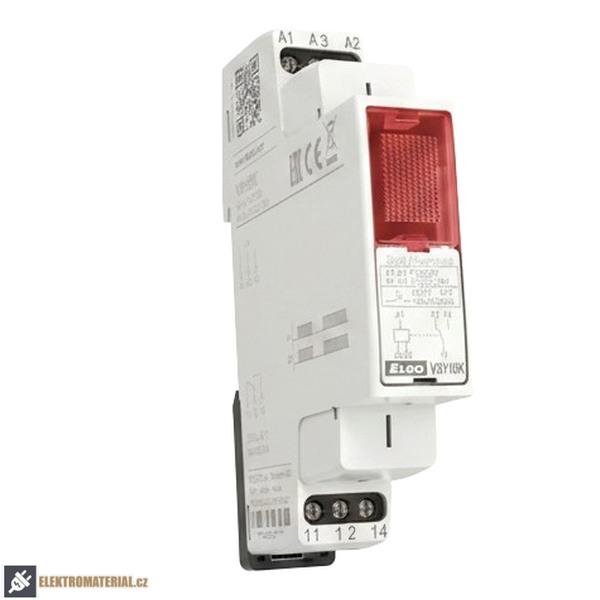 ELKO-EP 2259 VS116K/červená Pomocné relé 1x16A přepínací, AC 230V, AC/DC 24V