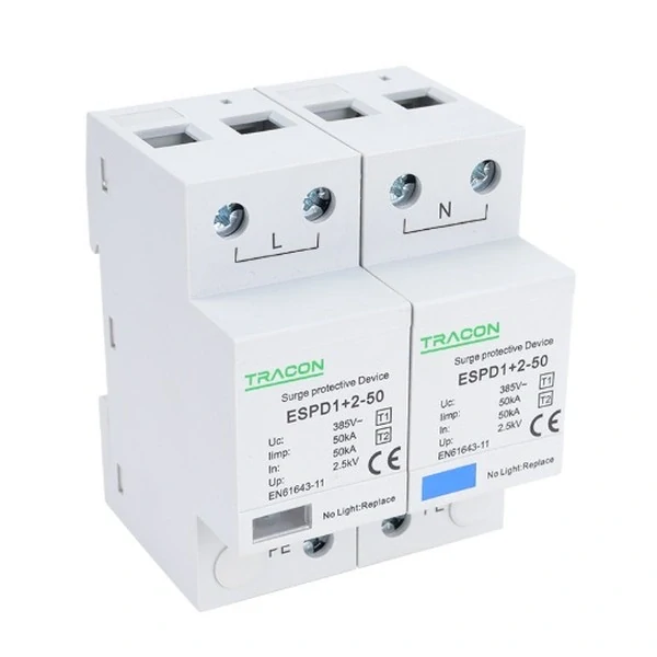 Tracon ESPD1+2-50-2P Svodič přepětí AC, typ T1+T2neodnímatelný modul