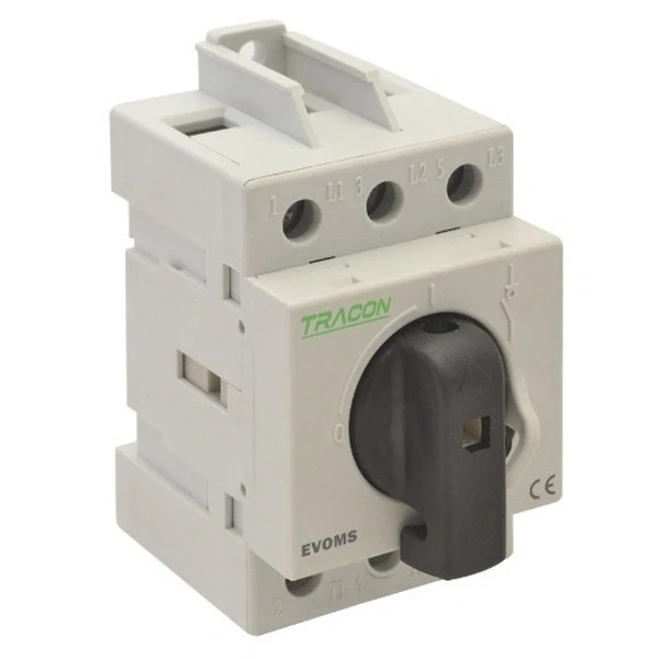 Tracon EVOMS80/3 Modulární vypínač uzamykatelný visacím zámkem, 400V, 50Hz, 80A, 3P, 25-50mm2
