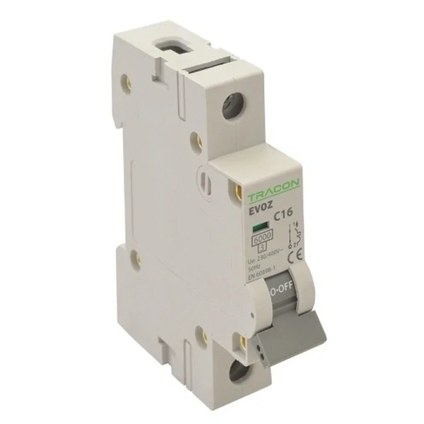 Tracon EVOZ1C20 Jistič, 1-pólový, char.C, 20A, C, 1P, 6kA