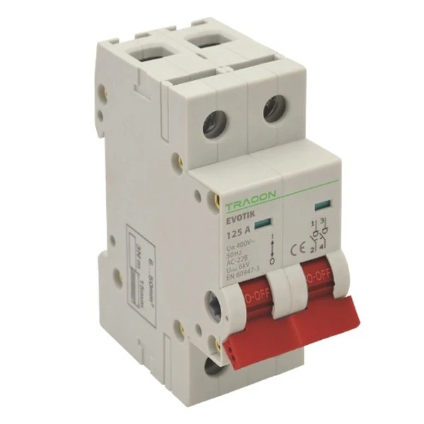 Tracon TIK2-125 Modulární vypínač, 2P, 125A