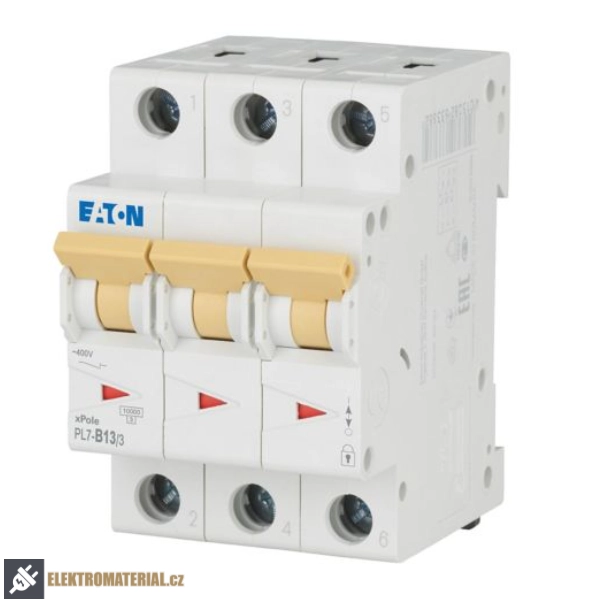 Třífázový jistič Eaton 263388 PL7-B13/3 na DIN lištu