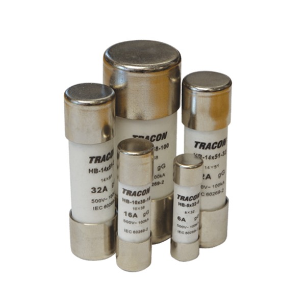 Tracon HB-14X51-6 Válcová pojistka gG 6A,500VAC,100kA,14x51