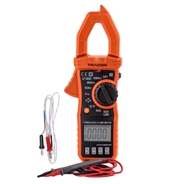 Tracon LF588D Digitální klešťový měřící přístroj TRMS, DCV,ACV,DCA,OHM,diode check,NCV,signal