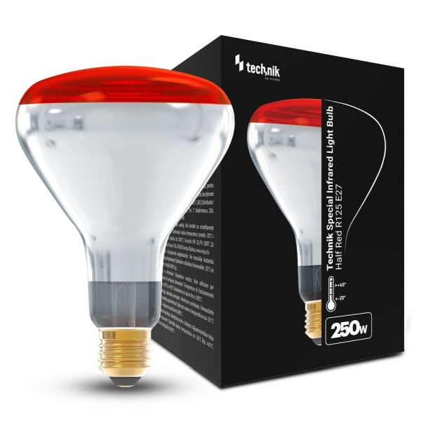 TECHNIK TSL-IHR-E27 Infra žárovka E27, 250W - červená
