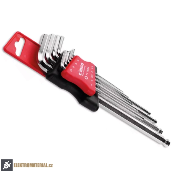 CIMCO 110604 Sada inbusových klíčů SW 1,5 - 10 mm (9 ks)