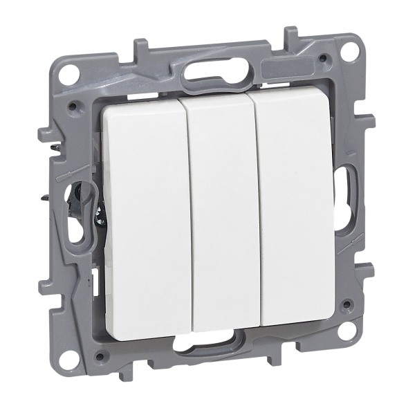 Legrand Niloé 3x spínač č.1 bílý 764503