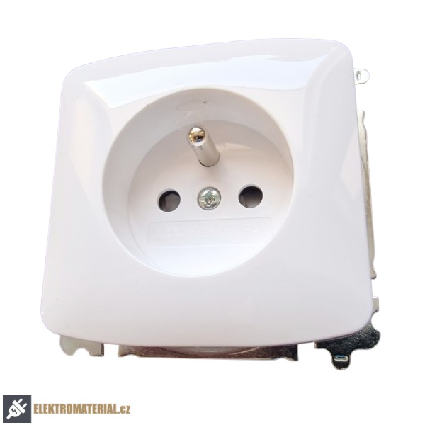 Zásuvka ABB Tango 6619A-A06357 B bílá, bezšroubové svorky
