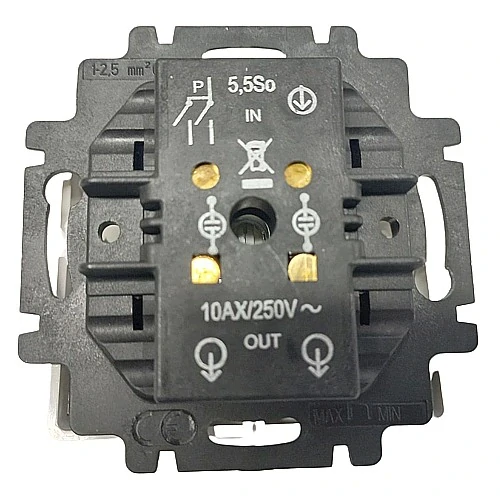 Vypínač lustrový Swing ABB 3557G-A05340 H1 č.5 bez rámečku hnědý