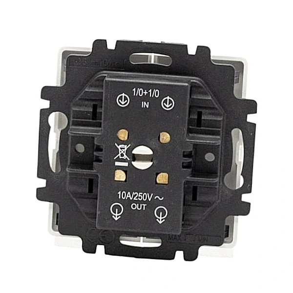 Ovládač žaluziový Swing ABB 3557G-A88340 D1 jednopólový (1/0+1/0 s blokováním) s krytem béžový