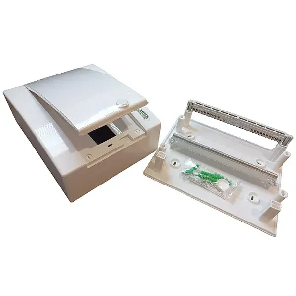 Noark 101505 PNS 12W Plastová rozvodnice, bílé dveře, montáž na omítku, IP40, 1 řada, 12 modulů