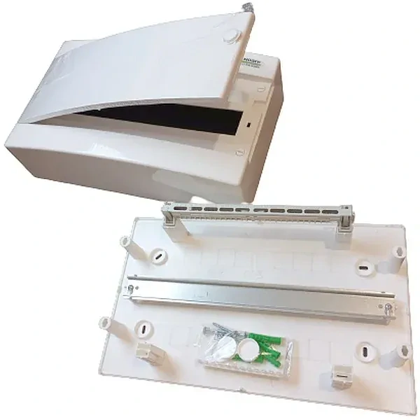 Noark 113299 PNS 1x24W Plastová rozvodnice, bílé dveře, montáž na omítku, IP40, 1 řada, 24 modulů
