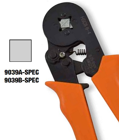 Lisovací kleště Tracon 9039A-SPEC k izolovaným., neizolovaným dutinkám a k dvojdutinkám průřez čtverec