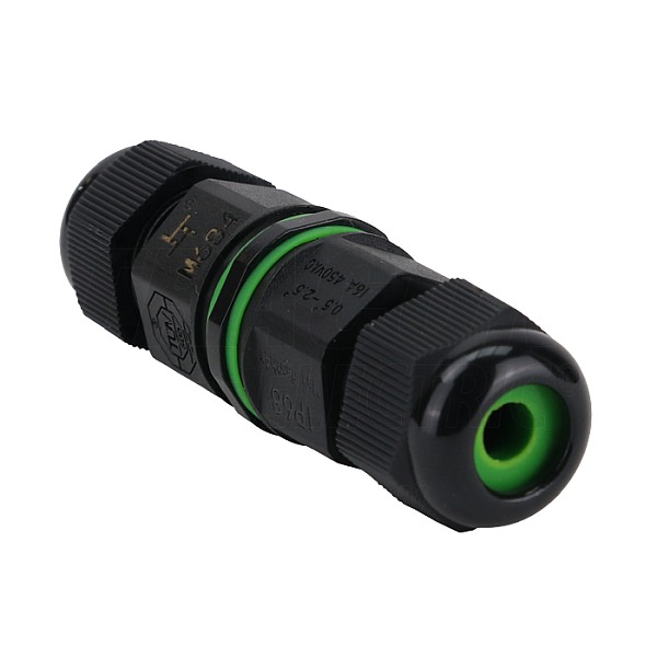 Spojka kabelů s průchodkami Tracon CST15B 0,5-1,5 mm2, IP68, PA6.6, 3P, 450VAC, 16A