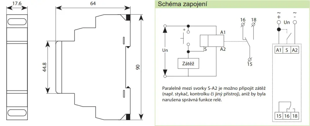 Noark 111731 Ex9TR DO 1CO Jednofunkční časové relé, zpožděný rozběh, 1x přepínací kontakt 16A, 12-240V AC/DC
