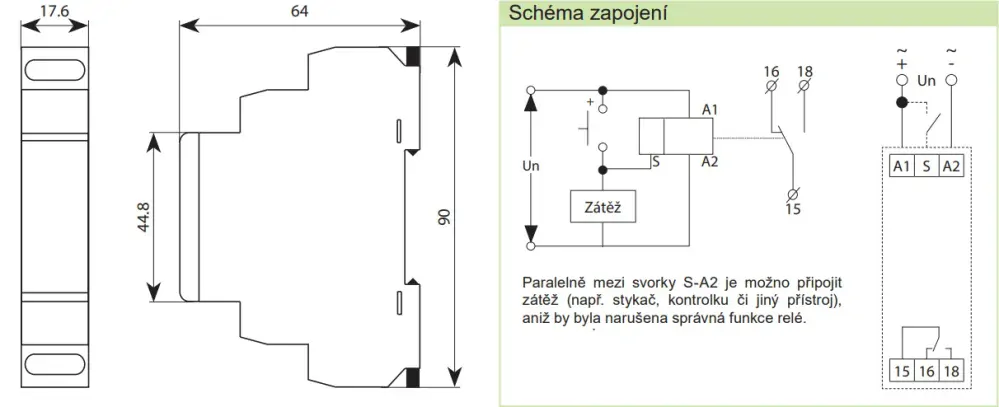 Noark 111732 Ex9TR 10M 1CO Multifunkční časové relé, 10 funkcí,1x Přepínací kontakt 16A, 12-240V AC/DC