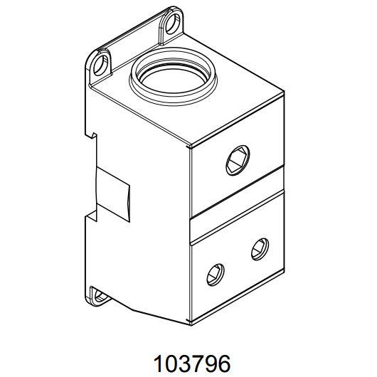 Noark 103796 PDB 1P CU/AL 1x2 400/350A Svorkovnice 1Pólová CU/AL 1 vstup x 2 výstupy 400/350A