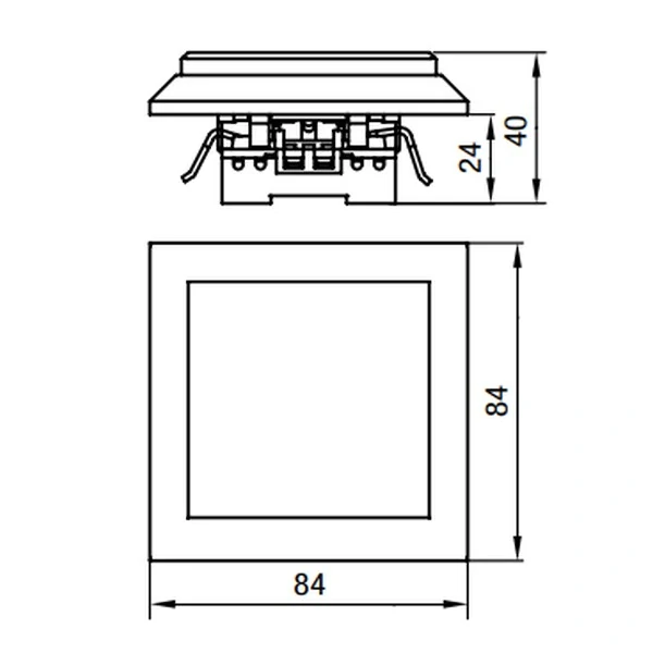 ELITE - Křížový vypínač č.7 střední dřevo - třešeň
