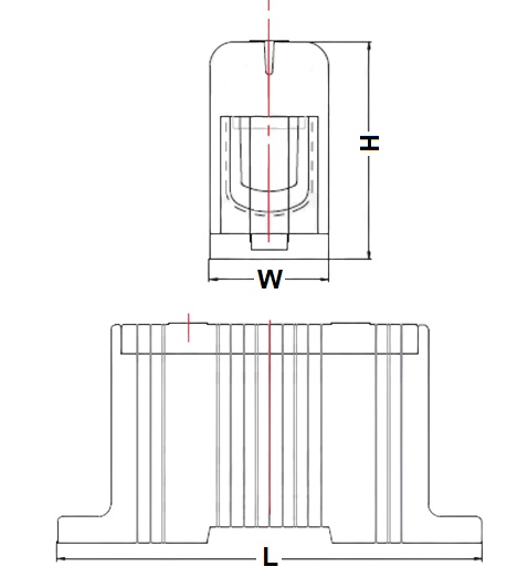 Tracon FLEAL-35 Rozvodná svorka, montáž na DINlištu a na povrch 4-35mm2, max. 1000VAC/1500VDC, max.135A