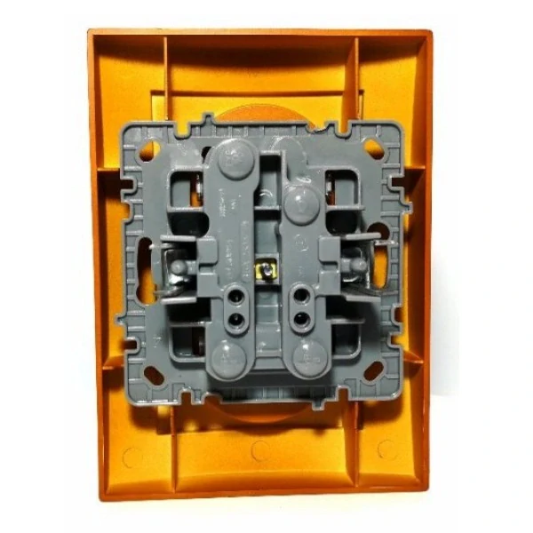 ELITE - Dvojitá zásuvka světlé dřevo - dub