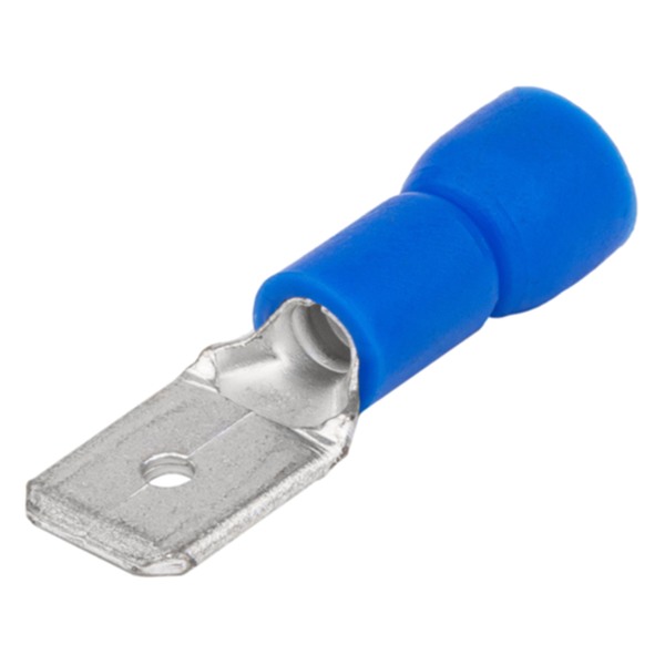 Tracon KCS5 Izolované Cu lisovací kolíky ploché, modré 4,8×0,8mm, 2,5mm2
