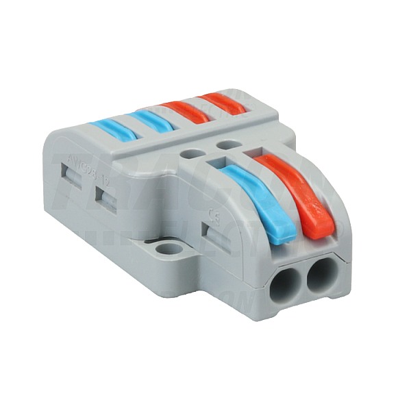Tracon OVO2P24 Krabicová svorka pružinová 0,5-4mm2, 32A, 400VAC 2P