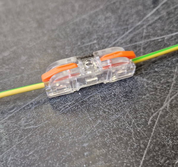 Tracon OVOTT11 Krabicová svorka spojka s páčkou pružinová průsvitná 0,5-4mm2, 32A, 400VAC 1P