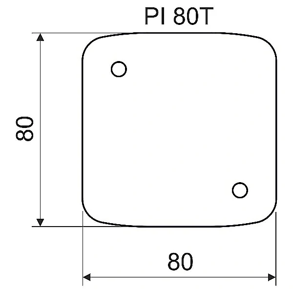 Tepelně izolační podložka KOPOS PI 80T_XX, rozměr 80x80x5mm