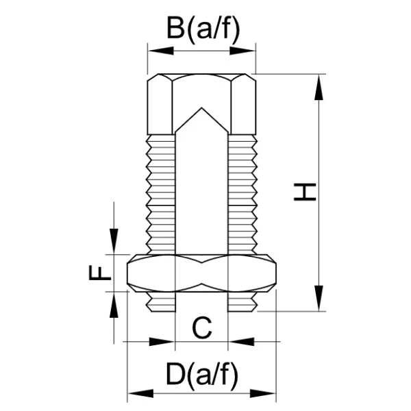 Tracon YCSK-16 Šroubová odbočná svorka, mosaz 4-16mm2