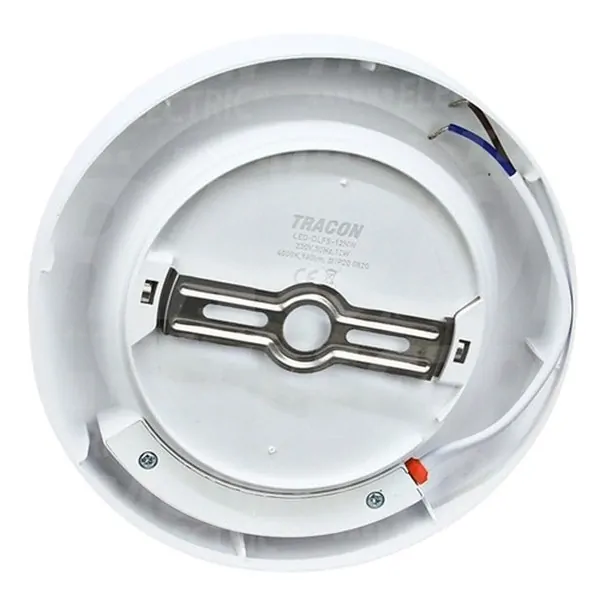 Tracon LED-DLFS-12NW Přisazené kulaté LED svítidlo,bílé, s čipem SAMSUNG 230 VAC, 12W, 960lm, D=170×170 mm, 4000 K, IP20, EEI=G