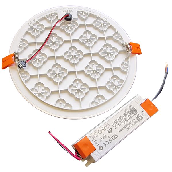 Tracon LED-DLIP-28NW Podhledové kulaté LED svítidlo , se zvýšeným krytím 230 VAC, 28 W, 4000 K, 2250 lm, IP66, EEI=G