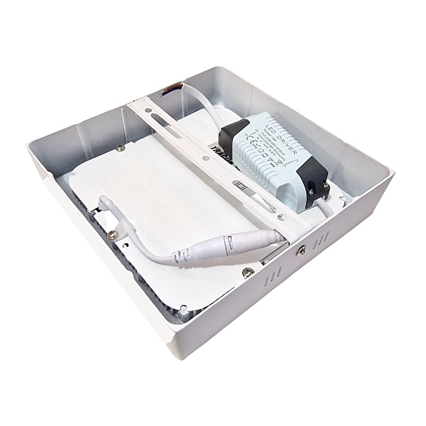 Tracon LED-DLNF-12NW Podhledové čtvercové LED svítidlo, bílé 220-240 VAC, 12 W, 800 lm, 170×170×39mm, 4000K, IP20, EEI=G