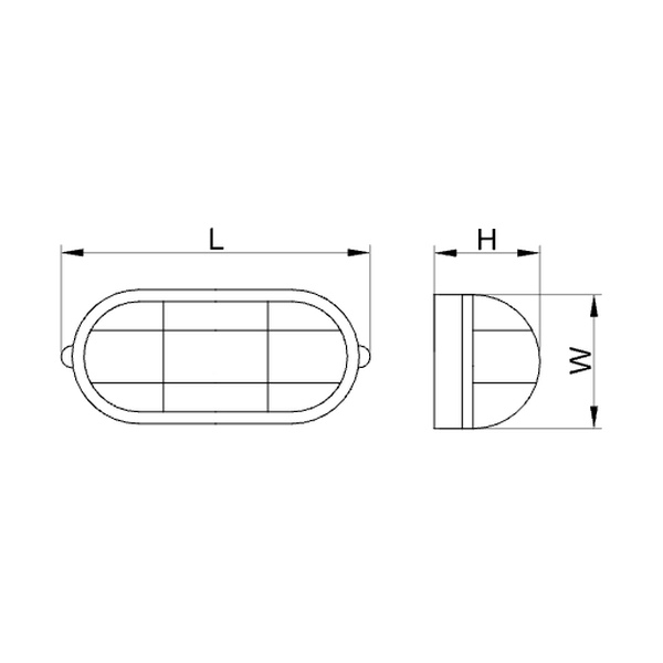Tracon LHDO18NW Plastové chráněné LED svítidlooválné 230 VAC, 50 Hz, 18 W, 1440 lm, 4000 K, IP44, EEI=G