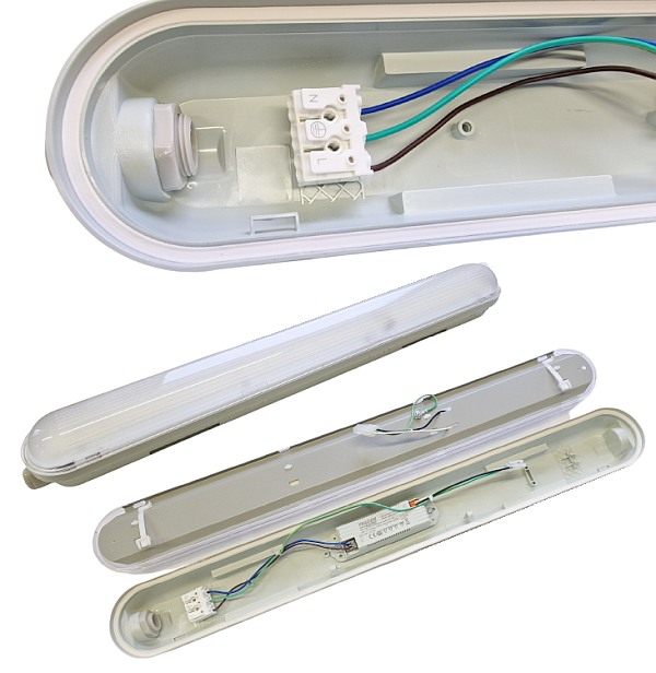 Tracon LVH0609 Prachotěsné LED svítidlo 230 VAC, 9 W, 1350 lm, 4000 K, IP65, IK08, EEI=D