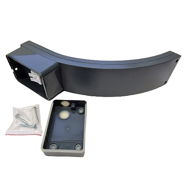 Tracon SLIA10W Nástěnné svítidlo se snímačempohybu, antracit, oblý tvar 230VAC, 10W, 140°, 2-9m, 10s-5m, 4500K , IP54, 800lm, EEI=G