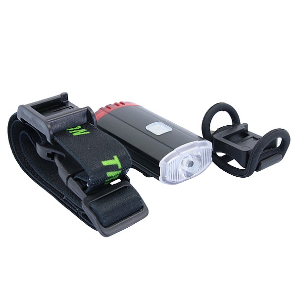 Tracon BLCR2W LED světlo na kolo, s nabíjenímtok světla dopředu-dozadu 2W, 5000K, 3,7 V / 800 mAh, 150lm, IP54, 2/5h