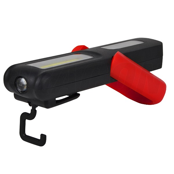 Tracon STLCOB3W Akumulátorová ruční LED svítilna 3/3W, 6000K, 3.7V 2000mAh, 100/180lm, IP44, 3,5h