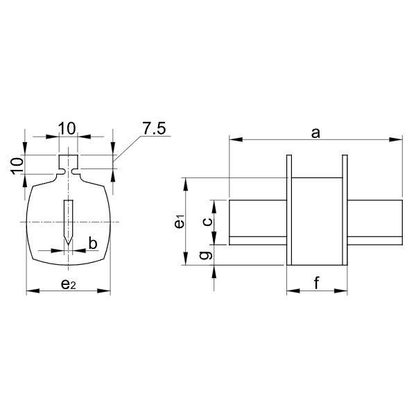 Tracon NTM00-6 Nožová pojistka 500V AC, 6A, 00, 120kA, aM