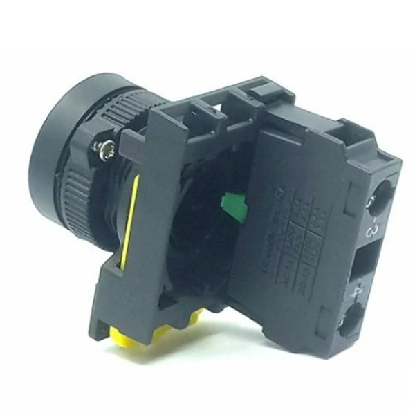 Tracon NYG3-BK Klasické tlačítko, černé 1×NO, 5A/230V AC-15, IP65