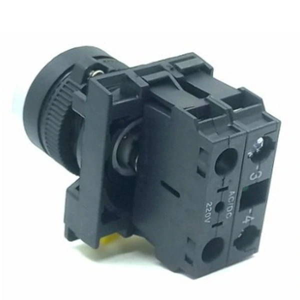Tracon NYG3-LB Výstupní tlačítko, modré 1×NO, 5A/230V AC-15, IP65, LED 230V AC/DC