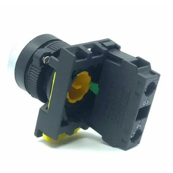 Tracon NYG3-Y Klasické tlačítko, žluté 1×NO, 5A/230V AC-15, IP65