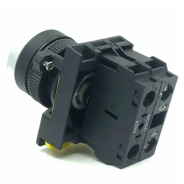 Tracon NYK3-LB Podsvětlený tlačítkový spínač,modrý 1×NO, 5A/230V AC-15, IP65, LED 230V AC/DC