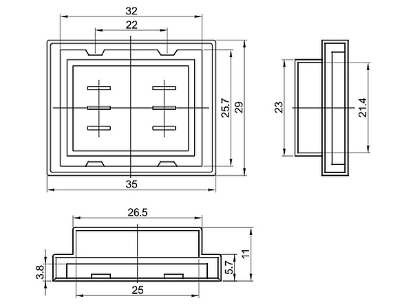 Tracon TES-GB Gumová membrána IP55, TES-42, TES-43, TES-44, TES-52, TES-53