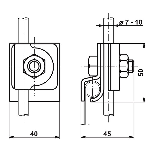 TREMIS SOc ( FeZn ) svorka na okapové žlaby *V085