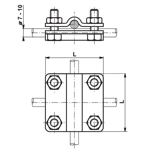 TREMIS SK ( FeZn ) svorka křížová *V050