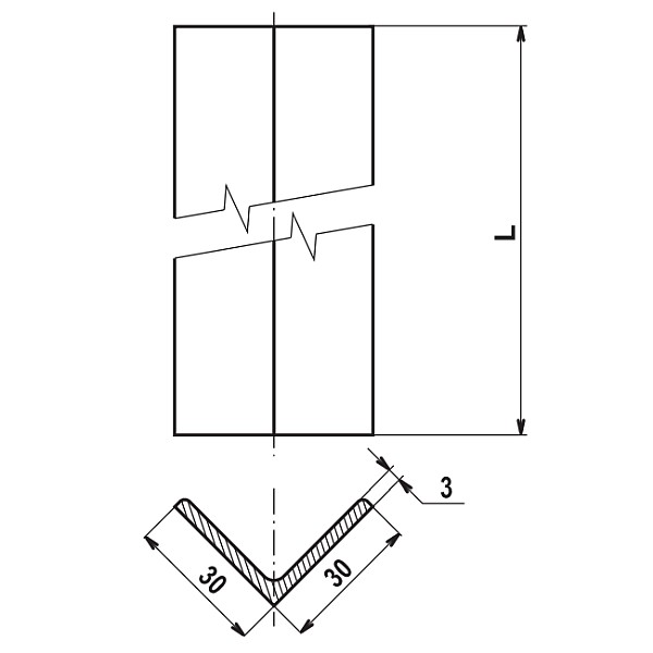 TREMIS OU 1,7 ( FeZn ) ochranný úhelník *V360