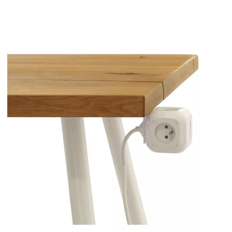 EMOS P04119U Rozbočovací kostka s prodlužovacím přívodem 4 zás. + 2x USB 1,9m