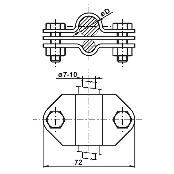 TREMIS SJ 1b ( FeZn ) svorka k jímací tyči *V060